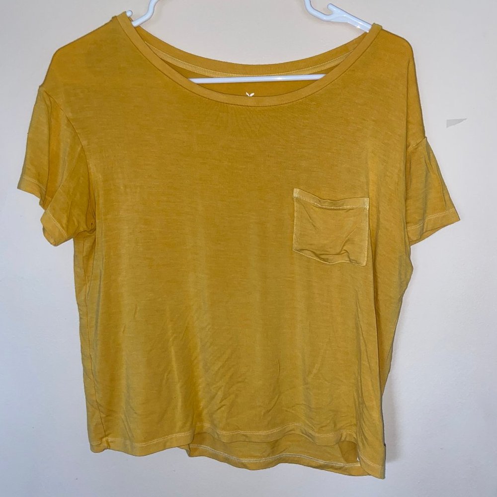 American Eagle Soft and Sexy Yellow T